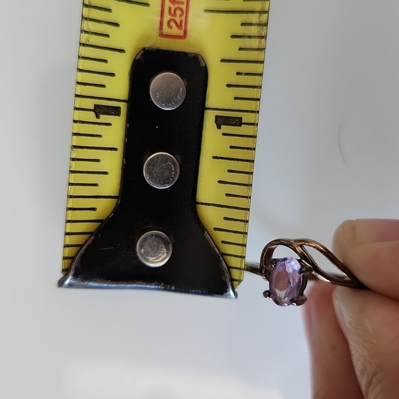 Sterling Silver and Amethyst Ring - Picture 7 of 7